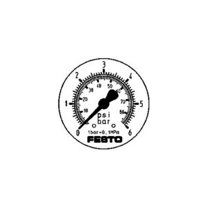 FMAP-63-6-1/4-EN flanged precision pressure gauge Festo